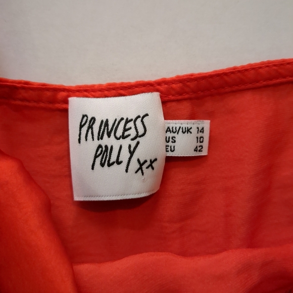 Princess Polly Women's Red Mini Slip Dress, Size 10 - Picture 10 of 10